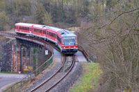 628 466 + 628er Sonderzug nach Bouzonville Viadukt Niedaltdorf 30.03.2018-1kl2ps